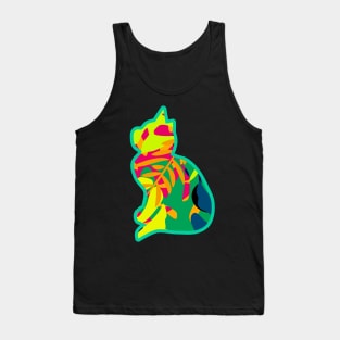 Tropical cat Tank Top